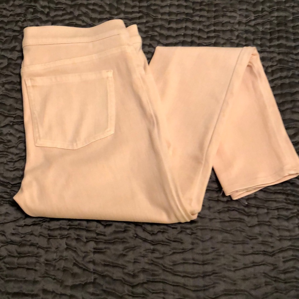 SPANX Jean-ish ankle leggings in light pink blush